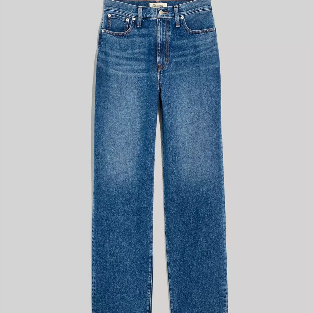 Madewell Jeans Tall Baggy Straight Jeans in Firthway Wash
